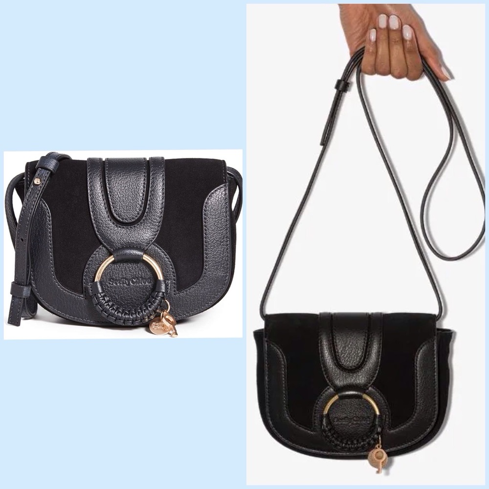 Authentic See By Chloe Hana Leather Crossbody Bag